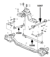 Long Track Rod (Pusher Axle) - Volvo