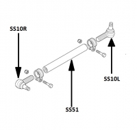 Tie Rod End (left hand thread) 125mm - Scania