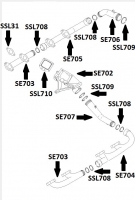 Front Section Exhaust Manifold LHS & RHS - Scania V8