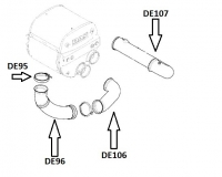 Exhaust Clamp (Flex Pipe to Engine) - Daf
